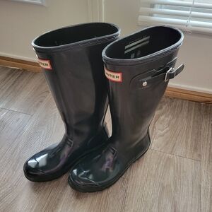 Hunter Original Gloss Boot US kids Size 4 OR Women's Size 6